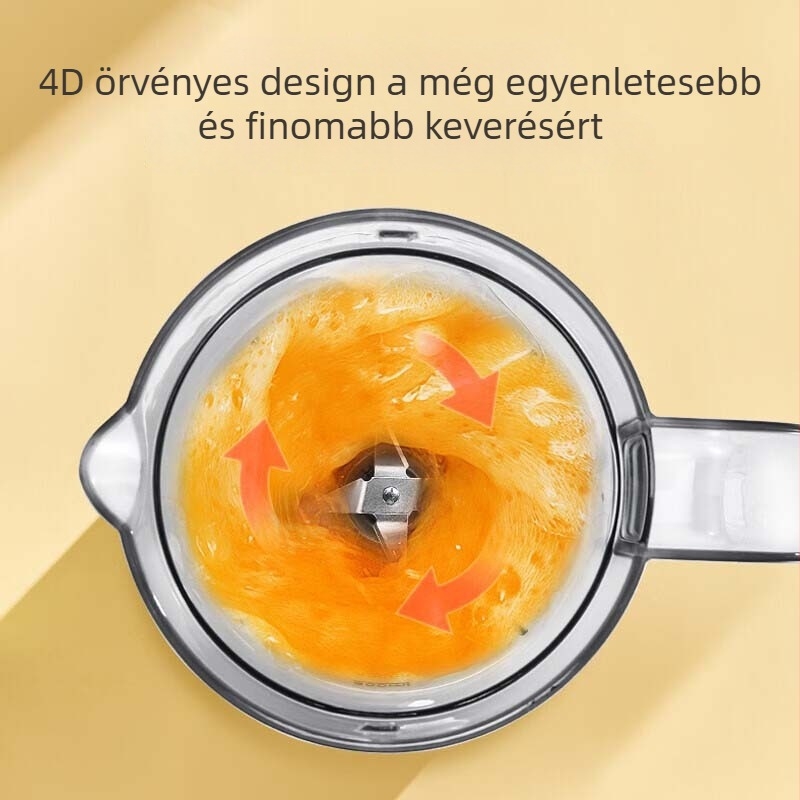 Midea multifunkcionális babaételek és gyümölcslé készítő, 18000 rpm, 4 pengével, 150W, 220V, élelmiszer-minőségű anyag