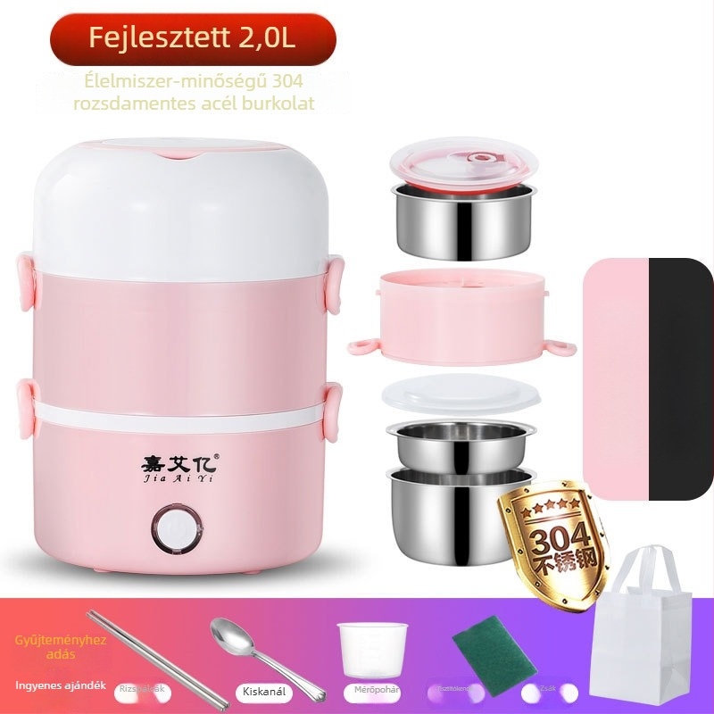 Elektromos pároló több mint 3 réteggel, kapacitás kevesebb mint 6 l, gombnyomásos vezérlés, 220V 300W, 2–3 személyre