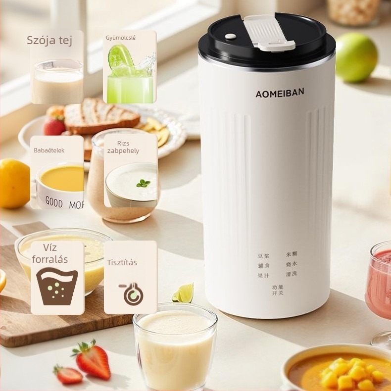 Egy személyes szójatej készítő automata tisztítással, 300W, 110–220V, 300 ml kapacitás