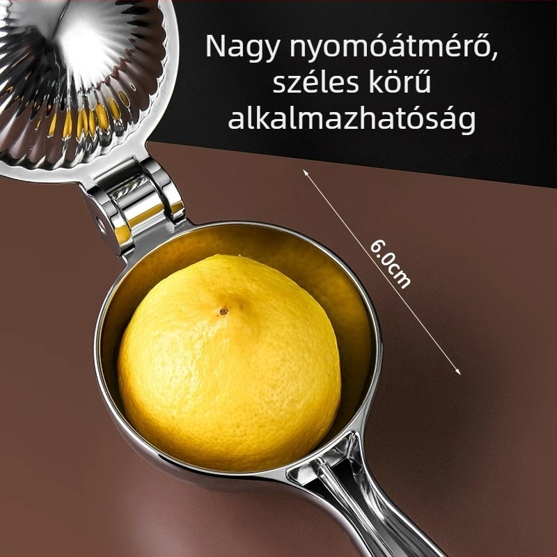 Kézi citrusfacsaró – citrom, narancs, gránátalma, modern minimalista dizájn, elektromos nélkül