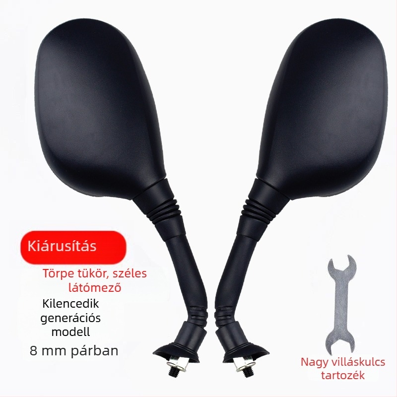 Elektromos járművek hátsó tükre - széles látómező, univerzális illeszkedés triciklikhez