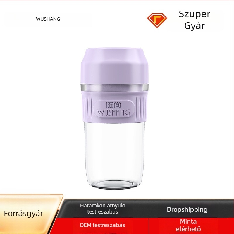 Hordozható gyümölcscentrifuga beépített akkumulátorral, 800 W, 420 ml, négypengés fej, max. 18000 rpm