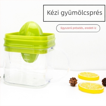 Kézi facsaró – dupla fejű, hordozható citrusfacsaró, többfunkciós, testreszabható feldolgozás, logóval ellátva