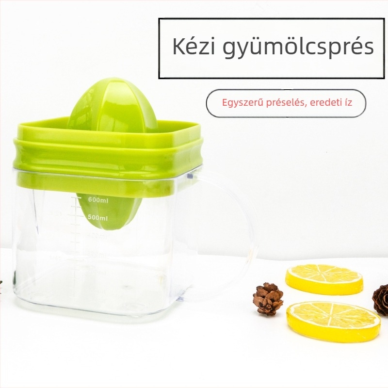 Kézi facsaró – dupla fejű, hordozható citrusfacsaró, többfunkciós, testreszabható feldolgozás, logóval ellátva