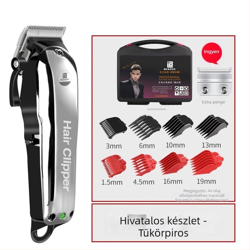 Suko TS-05 Elektromos hajvágó – Töltő- és hálózati üzemmód, Kerámiavágófej, Kivehető és mosható fej, 12W