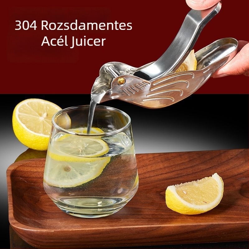 Kézi citrusfacsaró – kézi működtetésű, Rozsdamentes acél 304, Többcélú, Citromhoz és narancshoz