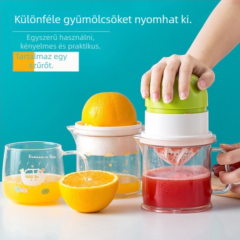 Kézi gyümölcsfacsaró - elektromos nélkül - citrusfélékhez alkalmas - származás Yiwu - 2015 nyarán bevezetve