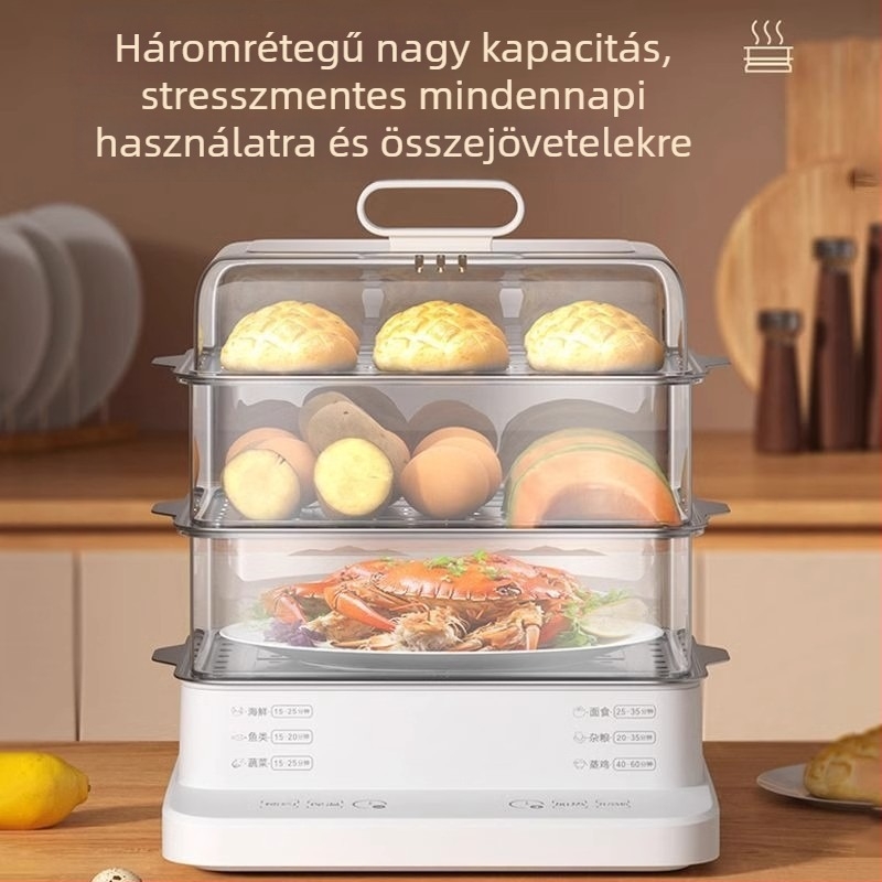 Elektromos gőzölő, egy rétegű, 10 L fölötti kapacitás, érintéses vezérlés, modell 166