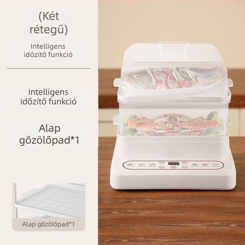 Elektromos gőzölő, egyszintes kialakítás, 10 L+ kapacitás, érintéses vezérlés, időpontfoglalás funkció