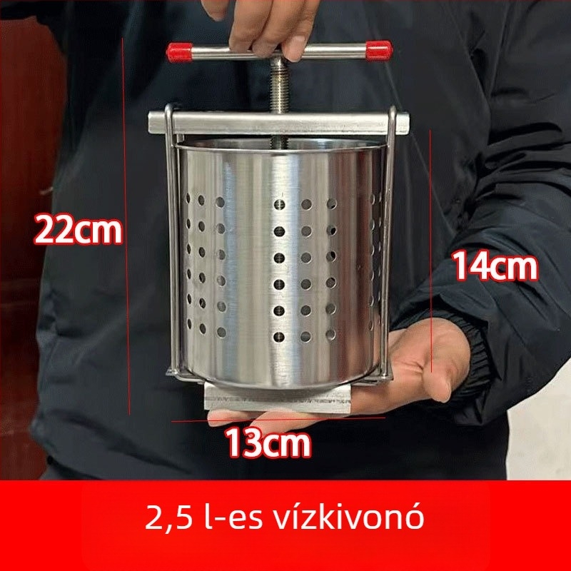Rozsdamentes acélból készült kézi zöldségpréselő – multifunkcionális eszköz a dumpling töltelékéhez