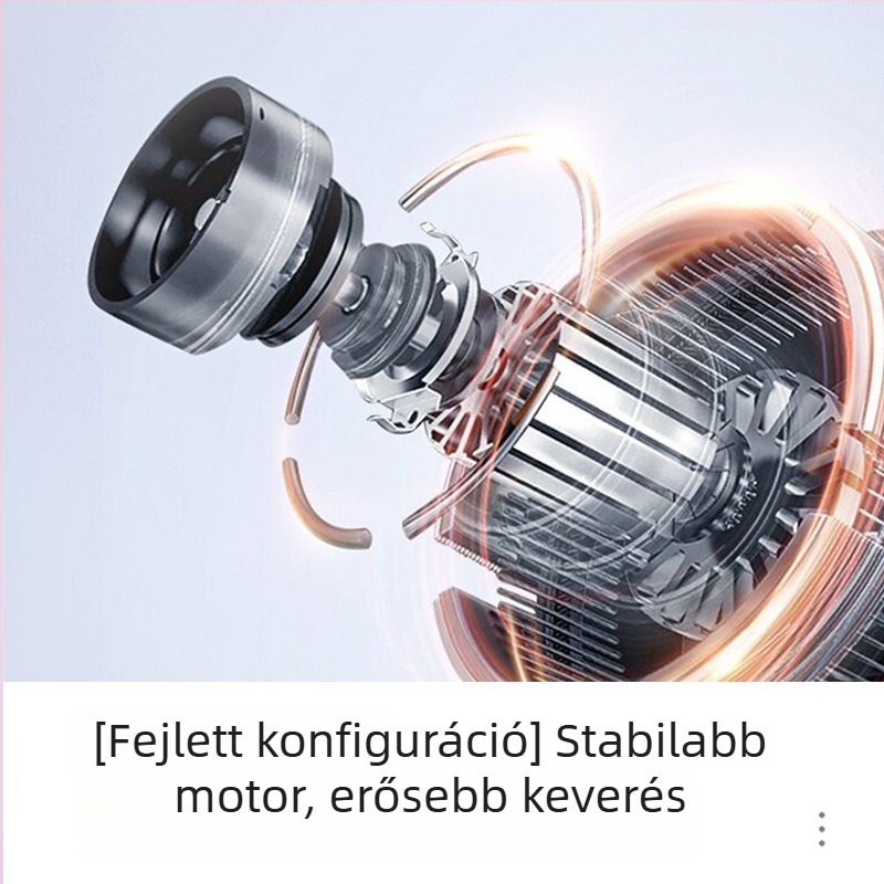 Kézi elektromos mixer rozsdamentes acél pohárral, 1–3 L kapacitás, 300 W, 111–240 V, bébiételek készítéséhez