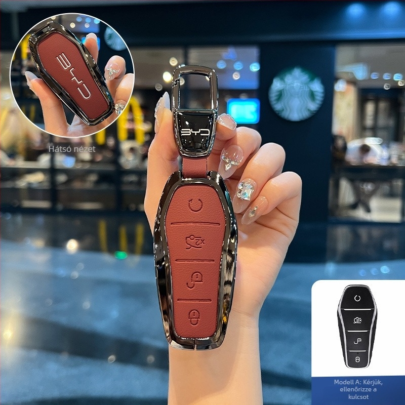 BYD kulcsház NIUPONG - cinkötvözet, minimalist stílus, testreszabás elérhető