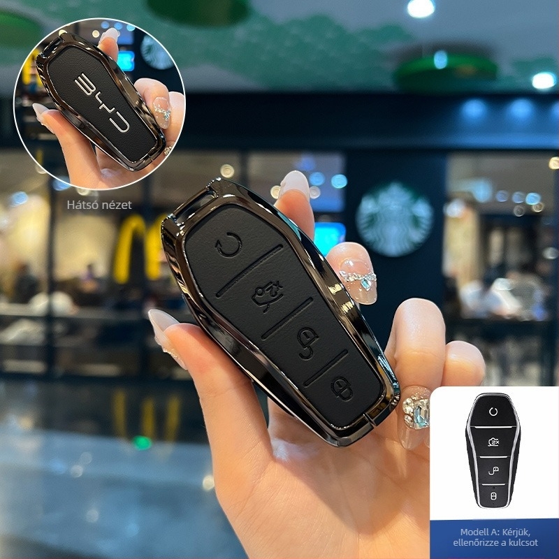 BYD kulcsház NIUPONG - cinkötvözet, minimalist stílus, testreszabás elérhető