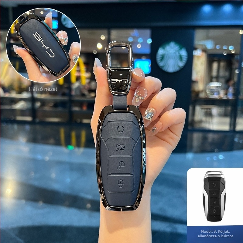 BYD kulcsház NIUPONG - cinkötvözet, minimalist stílus, testreszabás elérhető