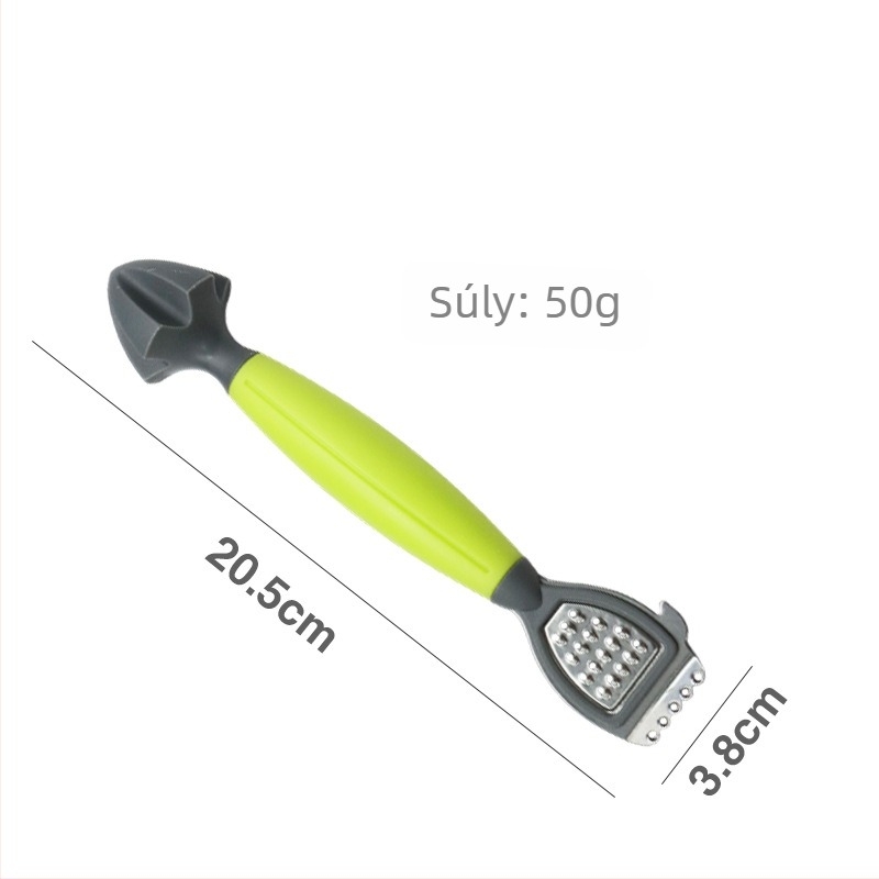 Kézi citrom reszelő-préselő – multifunkcionális, műanyag kivitel, Record Work márka