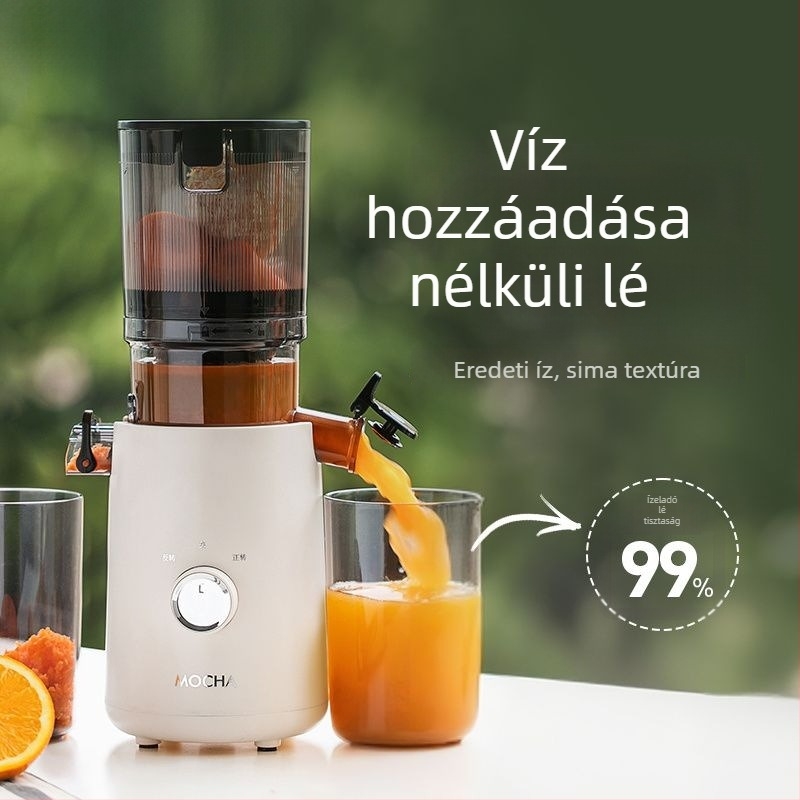 Gyümölcs- és zöldséglé készítő a pulpa szétválasztásával, nagy kaliberű, 18000 rpm, 150 W, belső tartály rozsdamentes acélból