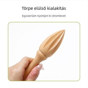 Kézi citromnyomó bükkfából, lakkozás nélkül, hordozható otthoni használatra, modern minimalista stílus