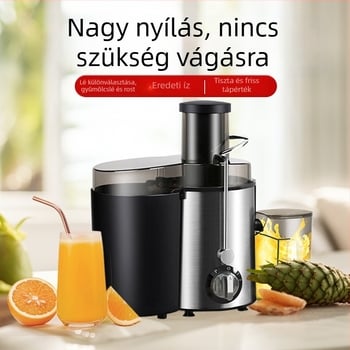 Függőleges gyümölcs- és zöldséglé kivonó, rozsdamentes acél test, 12-soros vágófej, 201–500W, kapacitás 401–600 ml