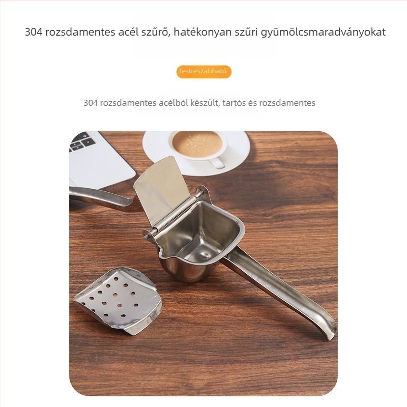 Kézi facsaró rozsdamentes acélból háztartási használatra — Chunrong; kézi működtetés; nem elektromos