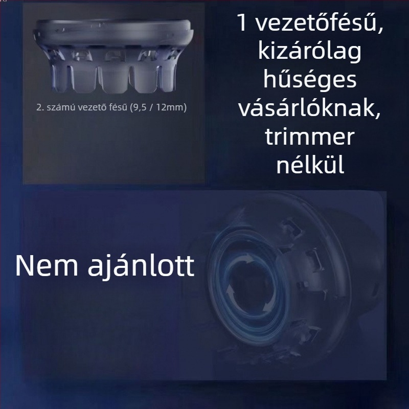 Elektromos hajvágó kerámia pengékkel, brushless motor, újratölthető, beépített akkumulátor, alacsony zajszint
