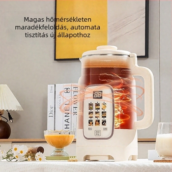 Magas sebességű otthoni turmixgép csendes működéssel, G10 modell: kapacitás ≥1,2 l, 2–4 adag, gombos vezérlés, multifunkcionális szűrő gyümölcslé és szója tej számára, szigetelés, időzítő, 3D egyenletes felmelegedés.