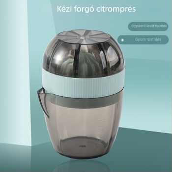Kézi citrom- és gyümölcsfacsaró skálával, multifunkcionális, modern, minimalistikus design, anyag ASpp