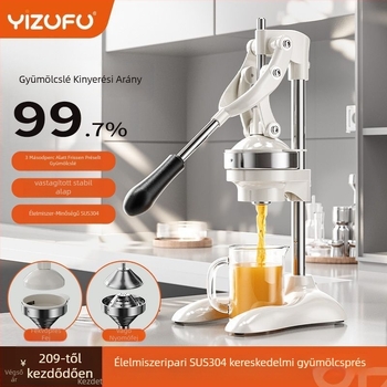 Yizhifu Kézi Citrusprés 304 rozsdamentes acélból narancslé készítésére