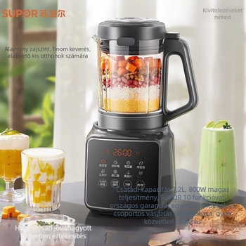 Supor faláttörő konyhai processzor, 0,9–1,2 L, 3–4 személyre, érintőképernyő, Modell SPJ002S