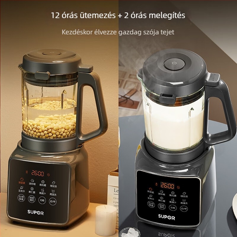 Supor faláttörő konyhai processzor, 0,9–1,2 L, 3–4 személyre, érintőképernyő, Modell SPJ002S