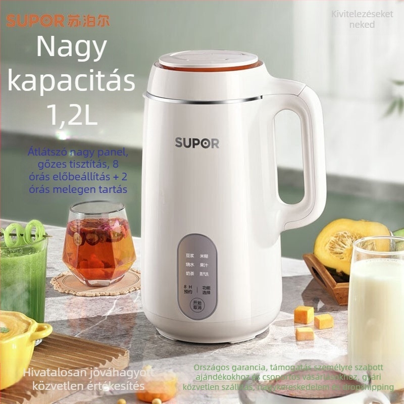 Supor faláttörő konyhai processzor, 0,9–1,2 L, 3–4 személyre, érintőképernyő, Modell SPJ002S
