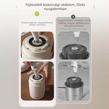 Midea háztartási elektromos daráló, kompakt fél-automata darálógép 1 pengével, üveg tartállyal, 111-240 V, legfeljebb 10000 rpm
