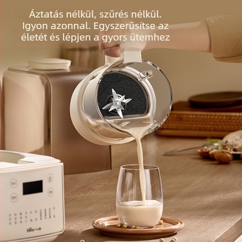 PBJ-F01G1 Magas fordulatszámú blender sejtfalak felroppantásához, 1.5 L kapacitás, érintéses vezérlés, szigetelés, táplálékkiegészítő, időzítő