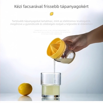 Kézi facsaró, PP anyag, többfunkciós, nem elektromos, logónyomtatás elérhető, modell zjq-03