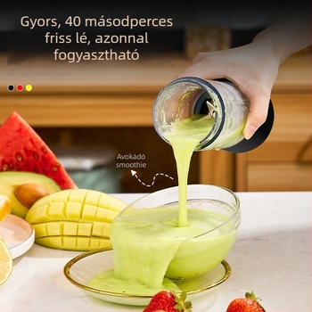 Hordozható, USB-s vezeték nélküli töltésű mini centrifuga, 75W, 18000 rpm, 400 ml, beépített akkumulátor, öt vagy több penge