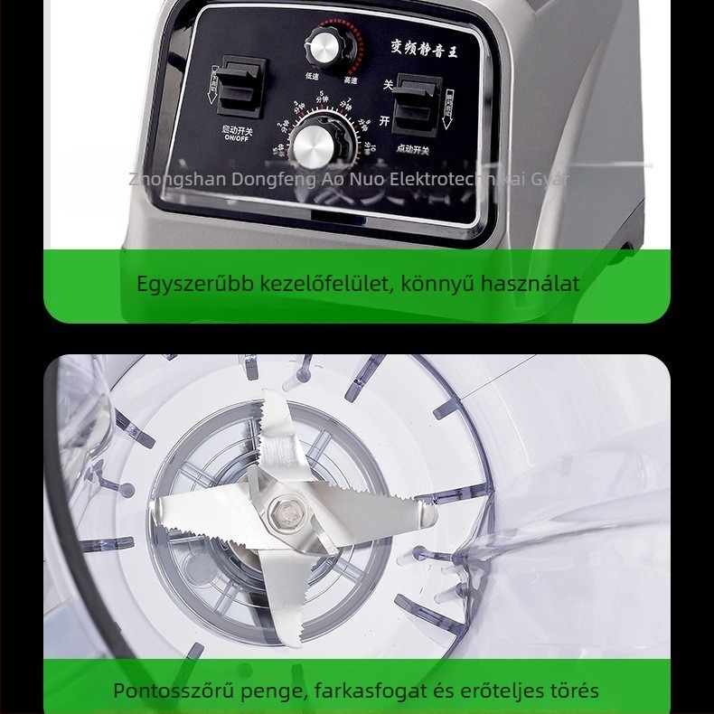 Kereskedelmi célú szója tej készítő, 2600W, 5L, szita nélküli őrlés, 220V, gombos működtetés