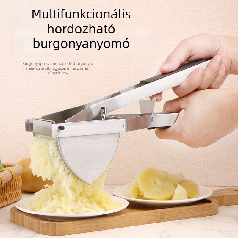 Kézi gyümölcs- és burgonyaprés, Chiyang márka, modern minimalista kialakítás, logó nyomtatás elérhető, ideális ajándéknak