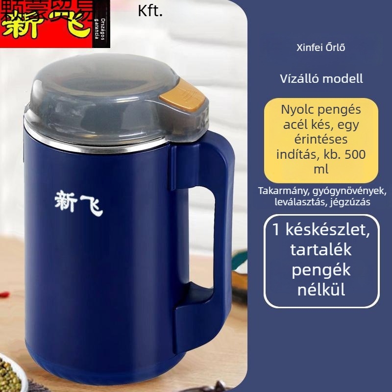 Tésztakeverő, 500 ml kapacitás, állítható funkció, 111–240 V, max. 10 000 rpm, 1 penge