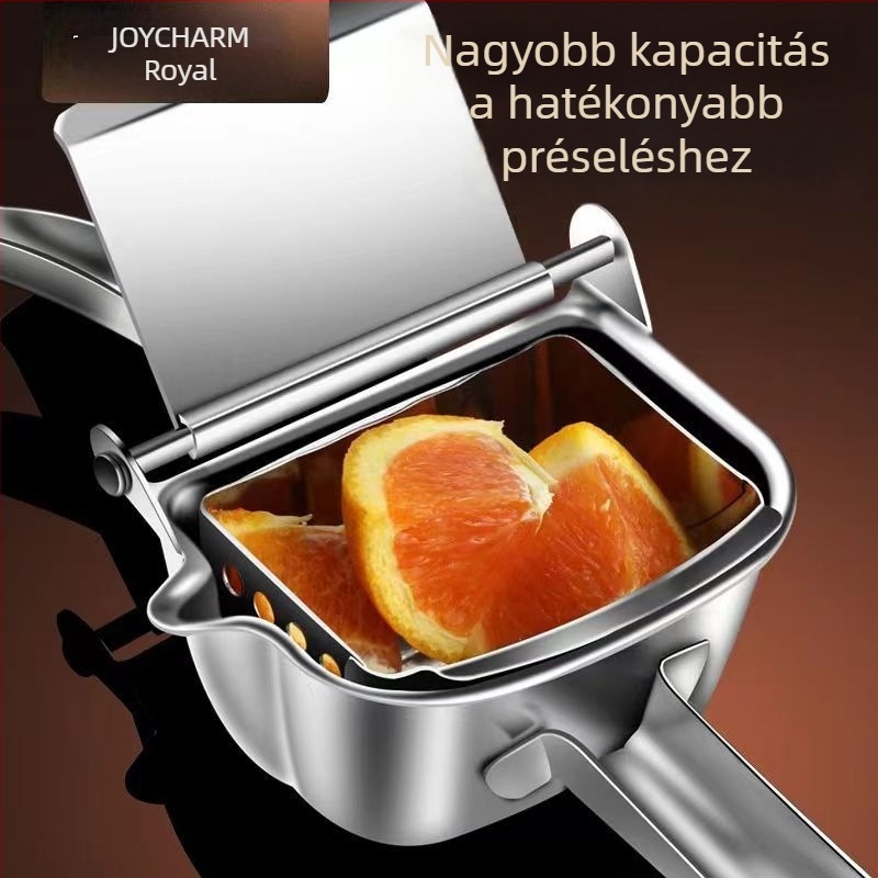 Kézi gyümölcsprés 304 rozsdamentes acélból, többfunkciós, gyümölcsök és zöldségek számára, Sheng Sheng