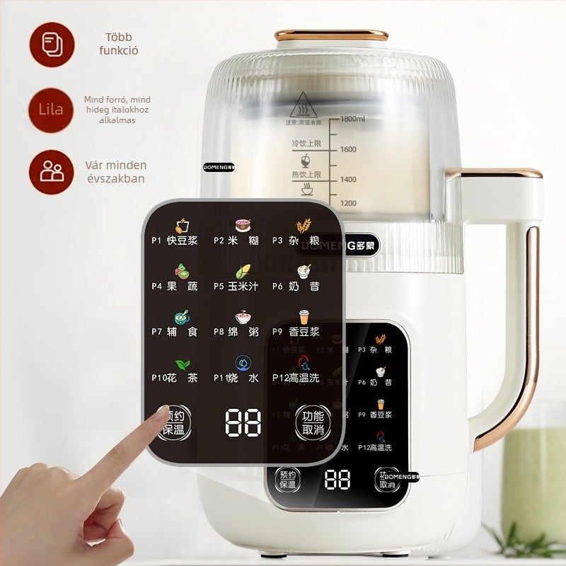 Domeng DMD5 szójatej készítő gép - teljesen automata, főzés nélkül, kapacitás 1,8 L, 710 W, 220 V