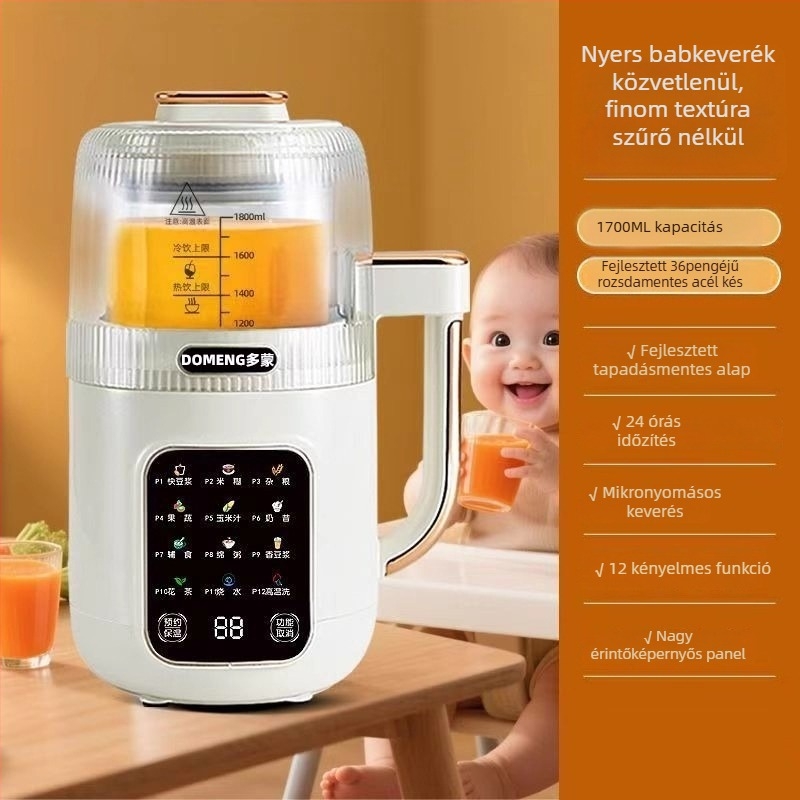 Domeng DMD5 szójatej készítő gép - teljesen automata, főzés nélkül, kapacitás 1,8 L, 710 W, 220 V