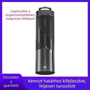 Hordozható gyümölcscentrifuga, 401–600 ml kapacitás, 150 W, 20 001–22 000 rpm, beépített újratölthető akkumulátor, PC élelmiszerbiztonsági minőségű belső tartály