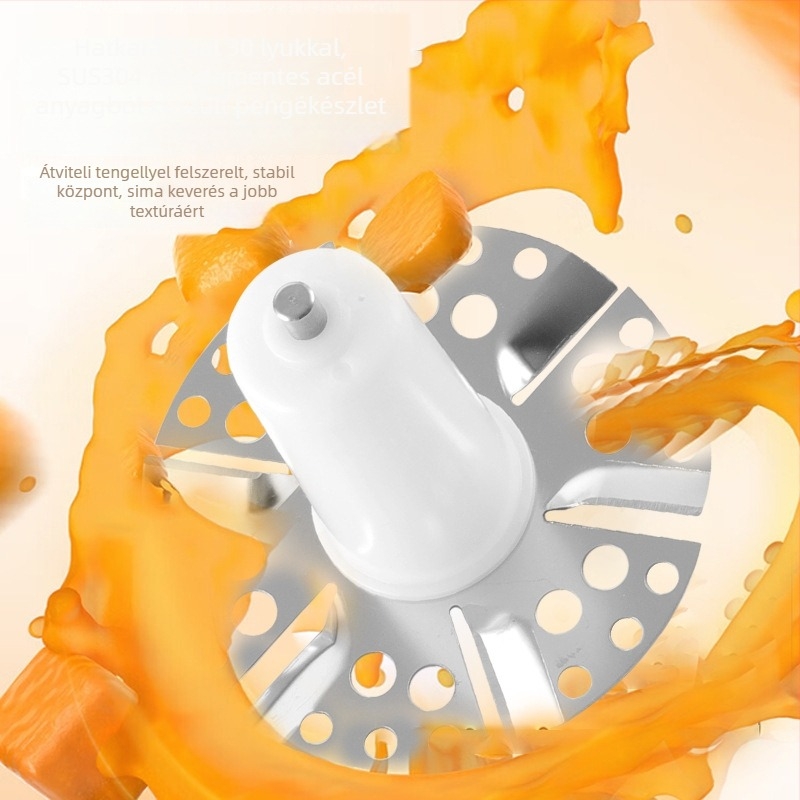 Többcélú bébiétel-mixer, 360 ml kapacitással, érintéses vezérléssel, teljesen automata működés, rozsdamentes acél pohár, 2–3 adaghoz