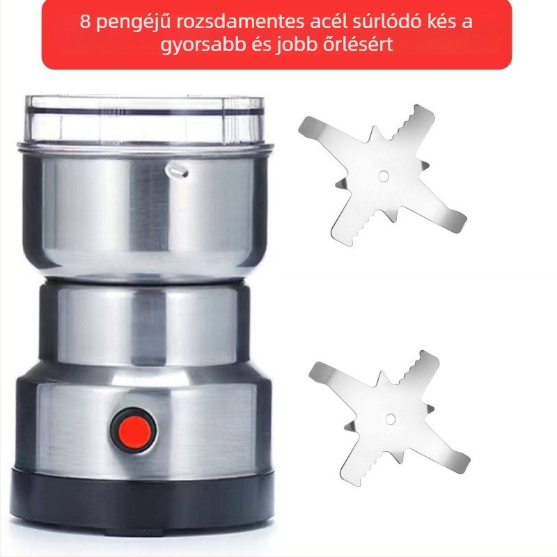 Faláttörő őrlőgép - 300 g kapacitás, vezeték nélküli távirányító, 40 000 rpm, rozsdamentes acél pohár és test, 6+ éle