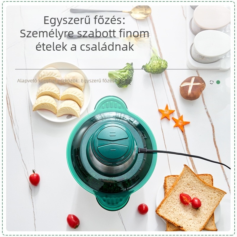 Húsdaráló, 3L kapacitás, Rozsdamentes acél test, 50W, 10000-19999 rpm, 4 pengék