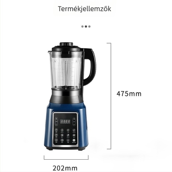 Intelligens fűtésű háztartási blender, angol felülettel; kapacitás 1-3 L, 400 W, 5 sebességfokozat, automatikus tisztítás