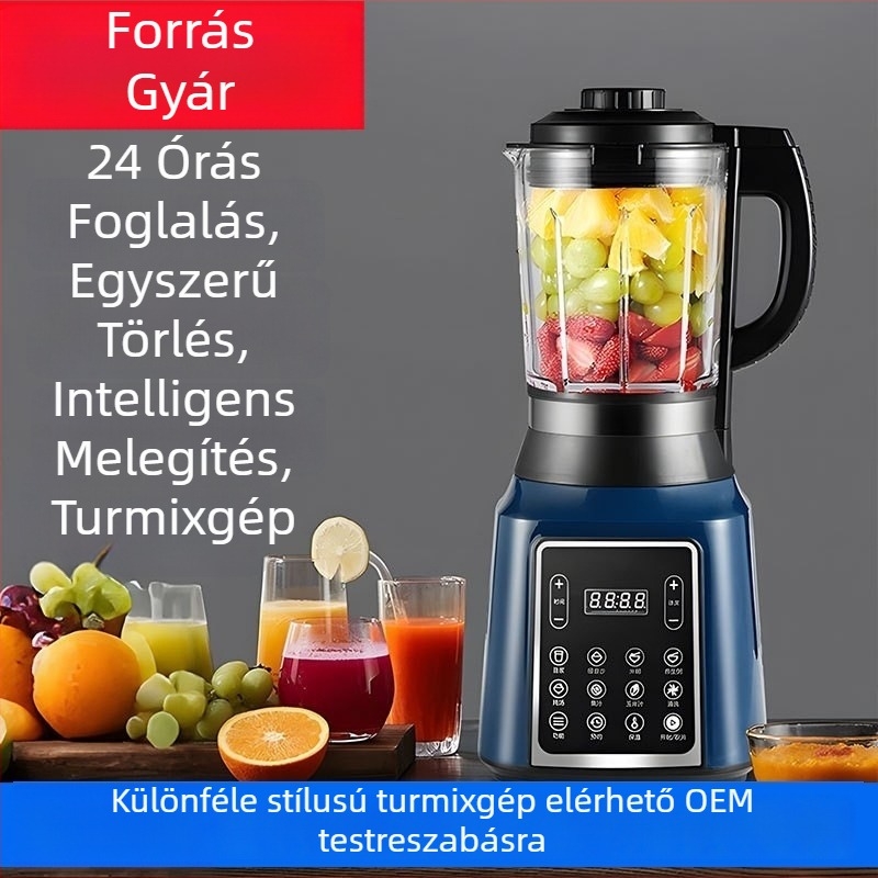 Intelligens fűtésű háztartási blender, angol felülettel; kapacitás 1-3 L, 400 W, 5 sebességfokozat, automatikus tisztítás