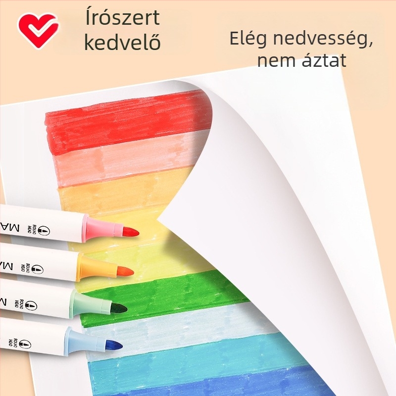 Háromszög alakú nyélű víz alapú gyermekmarkerek – általános és középiskolások számára