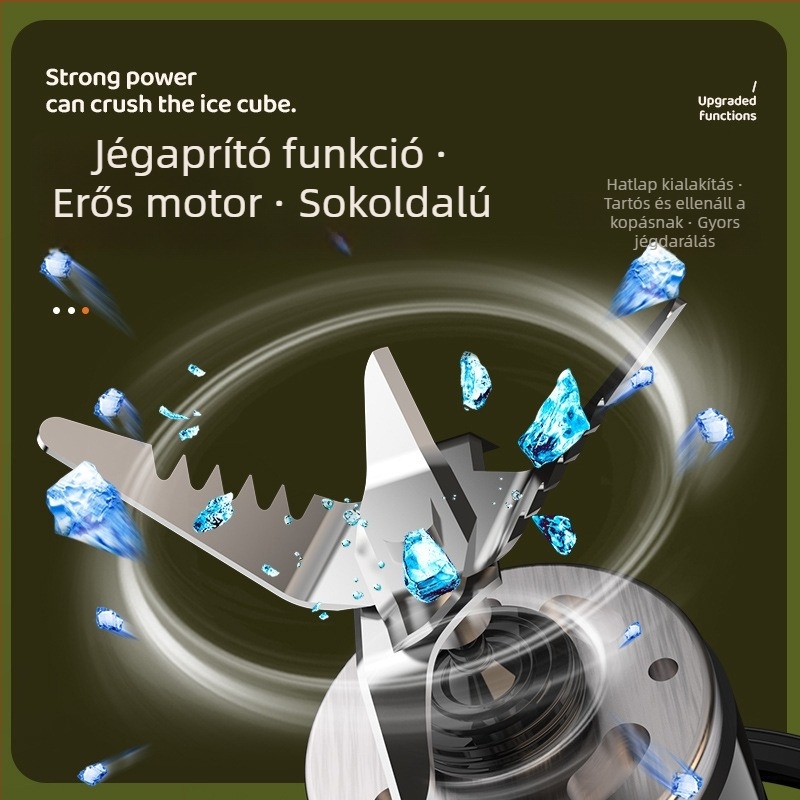 Beépített akkumulátoros elektromos gyümölcslé pohár, 200W, 401–600 ml kapacitás, 15001–18000 rpm, több mint 5 pengével