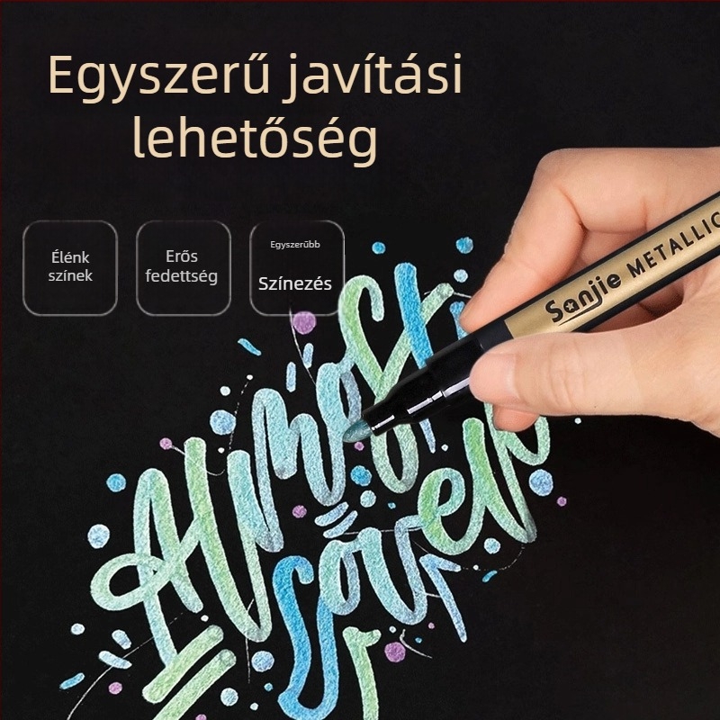 Sanjie fémes, vízbázisú marker a festéshez és graffitihez