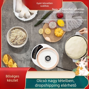 Otthoni tésztadagasztó és fermentáló készülék állandó hőmérsékletű fermentációval – kapacitás 3–5 L, app-alapú intelligens működés, érintéses vezérlés, 7+ sebességfokozat, rozsdamentes test